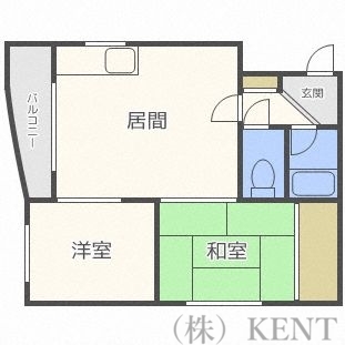 サンエス宮の森フラットの間取り