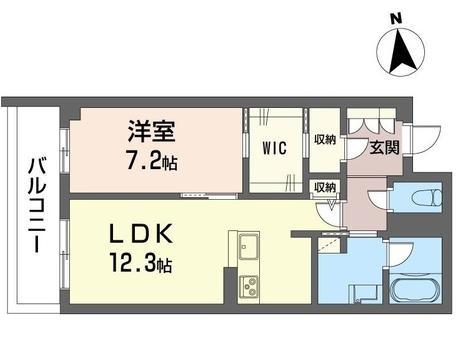 さいたま市緑区東浦和のマンションの間取り