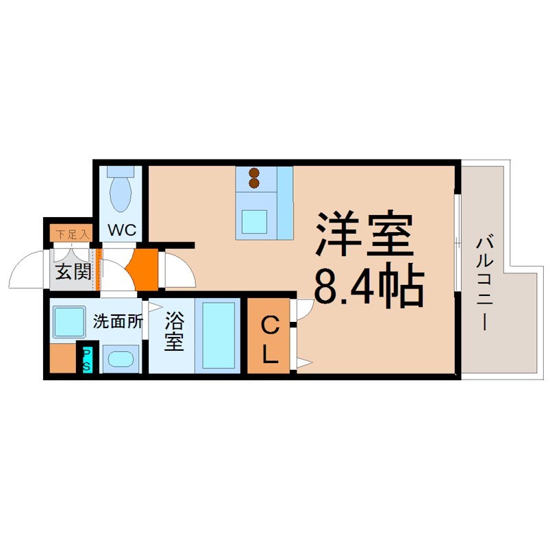 名古屋市中区千代田のマンションの間取り