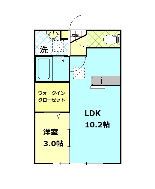 オーク上富野の間取り