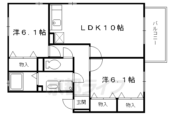 アドラブール岩井の間取り