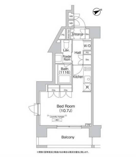 品川区東五反田のマンションの間取り