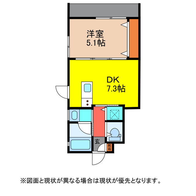 雲仙市愛野町乙のアパートの間取り