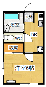 花菜ハイツの間取り