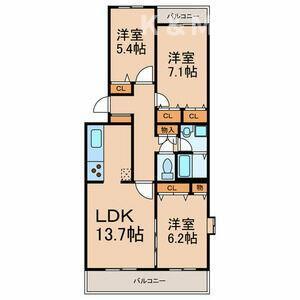 パパベル旭町の間取り