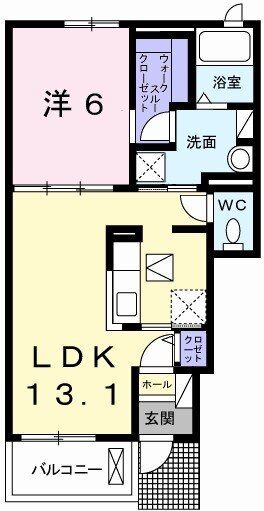 カルム城西の間取り