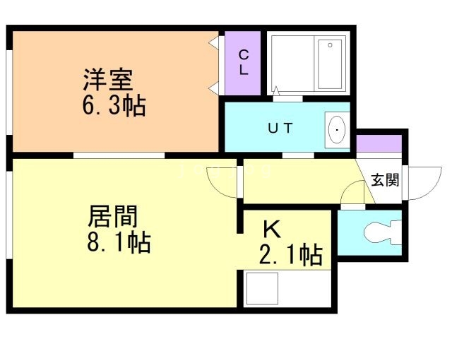 ティアラＷ１５の間取り