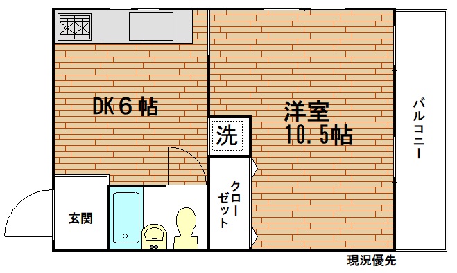 墨田区千歳のマンションの間取り