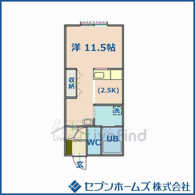 札幌市白石区本通のアパートの間取り