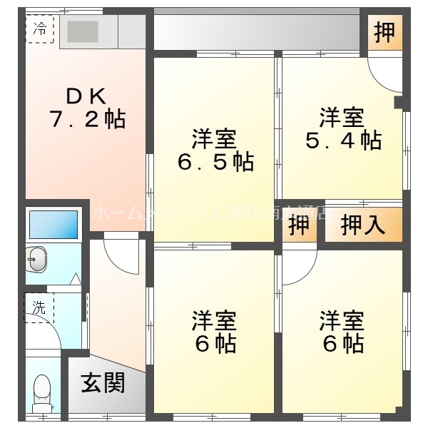 今泉アパートの間取り