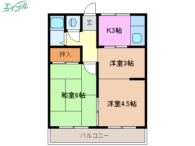 辻アパートの間取り