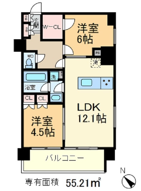 ルフォンプログレ滝野川の間取り