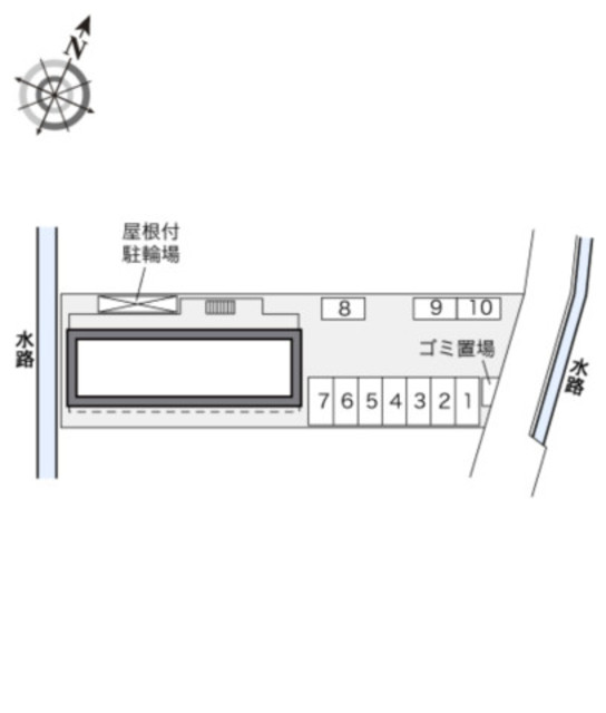 【相模原市南区新戸のアパートのエントランス】