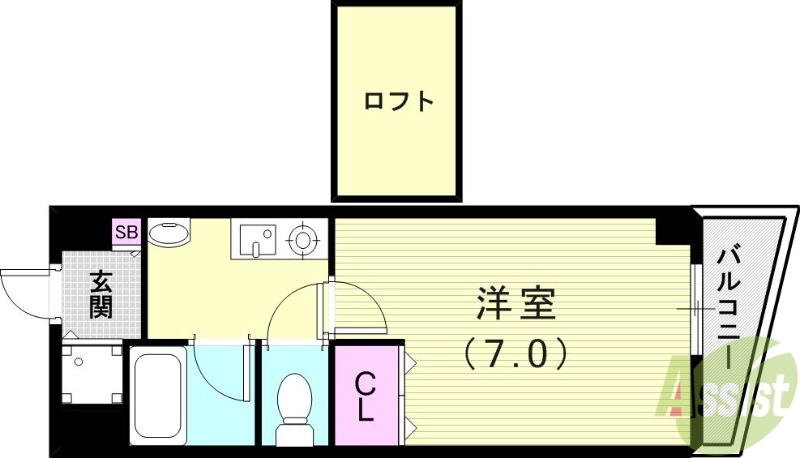 エスポワール西宮の間取り