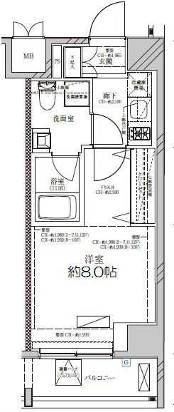 ディアレイシャス尾久駅前の間取り