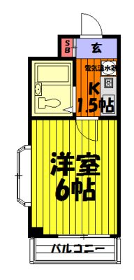 ヴァンベール草加の間取り