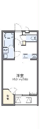 【レオパレスドウージェームの間取り】