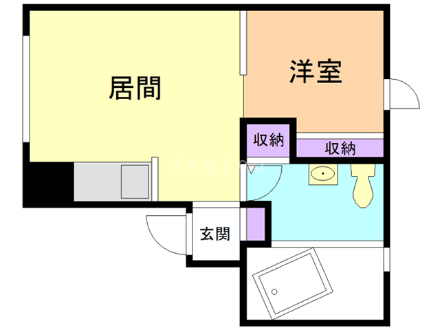 札幌市豊平区美園十一条のマンションの間取り