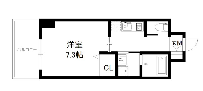 ローブコート六地蔵駅前の間取り