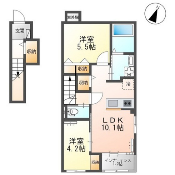 ＷＩＳＴＡＲＩＡ　筑紫Ａの間取り