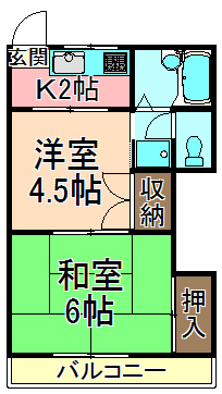 足立区西新井のマンションの間取り