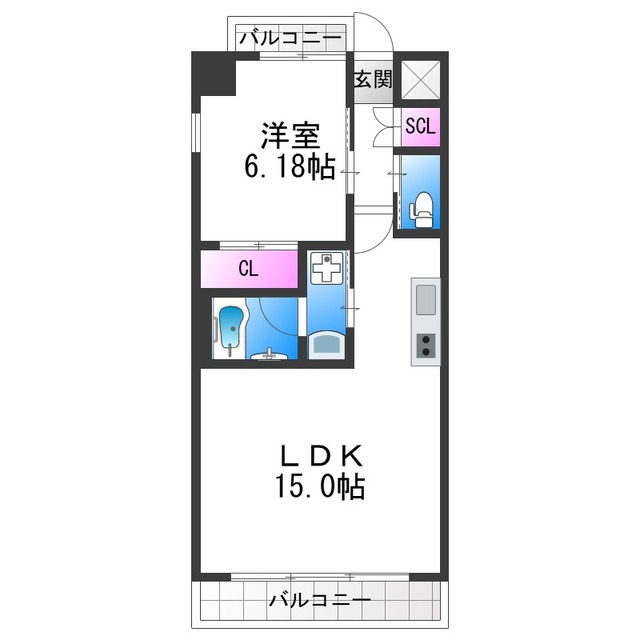 プレジオ帝塚山の間取り