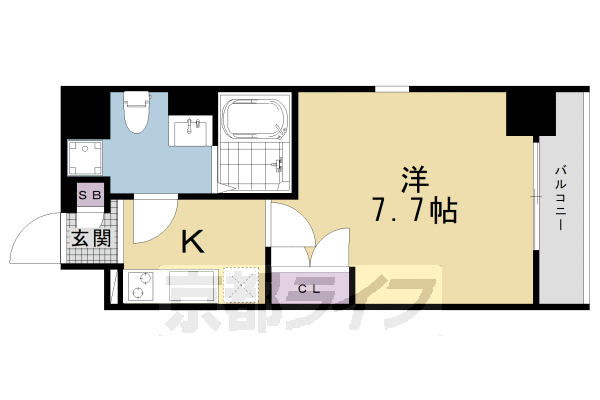 【ザ・パークレジデンス京都駅前の間取り】