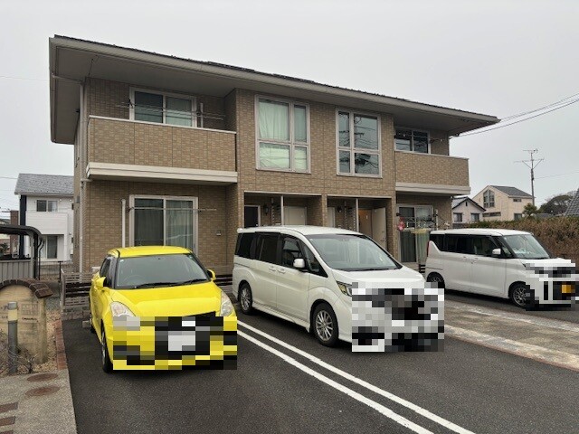 鳥取市南安長のアパートの建物外観