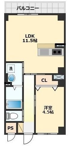 アスフォート野洲の間取り