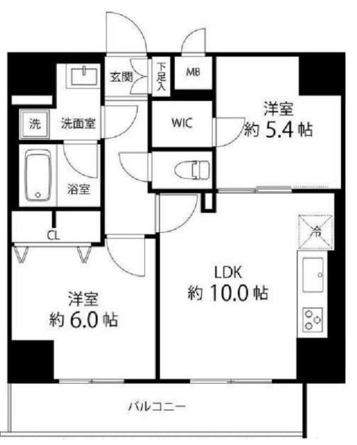 レフィールオーブ町屋駅前の間取り