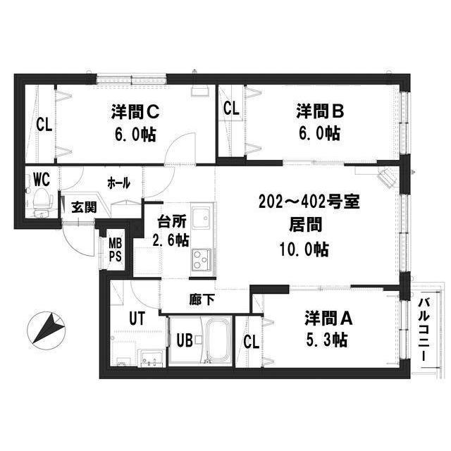 グランメール　ティアレ南麻生の間取り