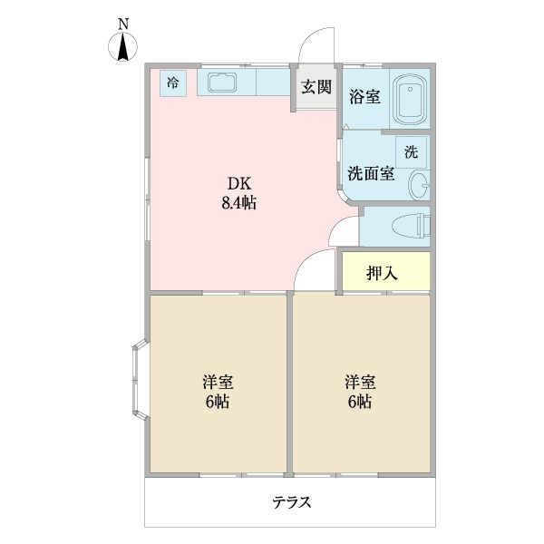 サンハイツの間取り
