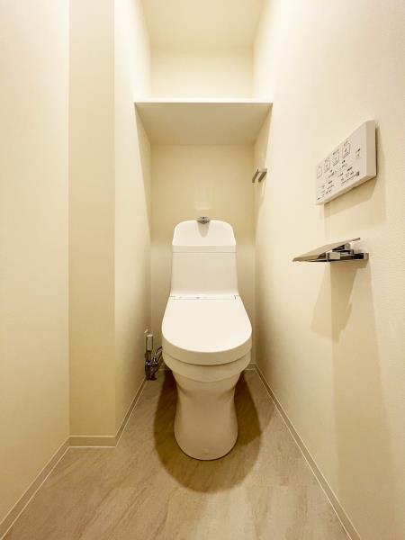 トイレ　ゆったりとした空間のトイレです