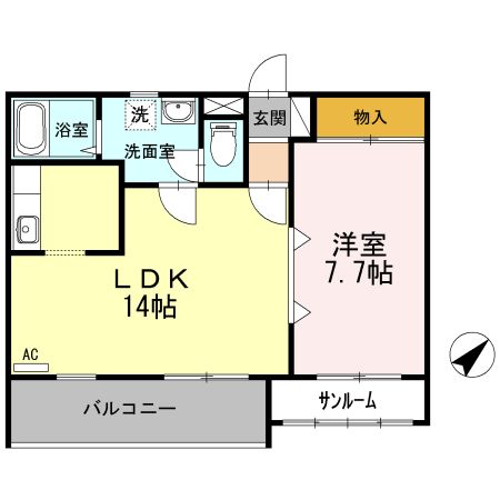 アスティオンの間取り写真