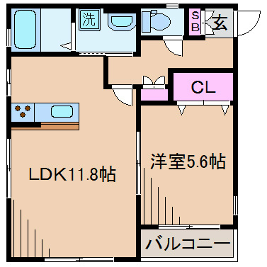 ＪＲ南武線 平間駅 徒歩5分 2階建 築16年の間取り写真