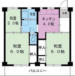 ビレッジハウス滝呂2号棟の間取り写真