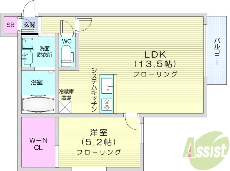 プルミエール南7条の間取り写真