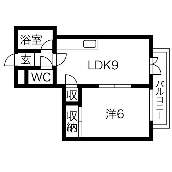 シャルレ1番館の間取り写真