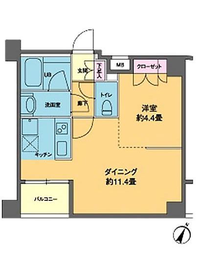カスタリア南麻布の間取り写真