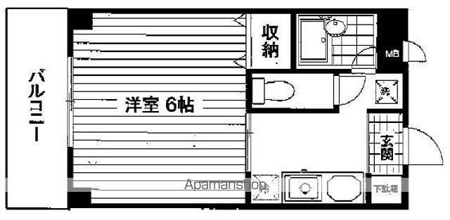 都営三田線 板橋本町駅 徒歩4分 6階建 築25年の間取り写真