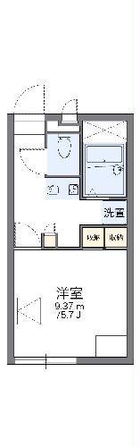 レオパレスミルキーウェイの間取り