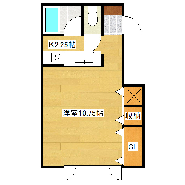 アパートメントＳの間取り