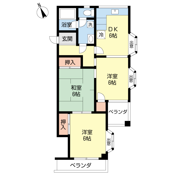 サンハイム丸和の間取り