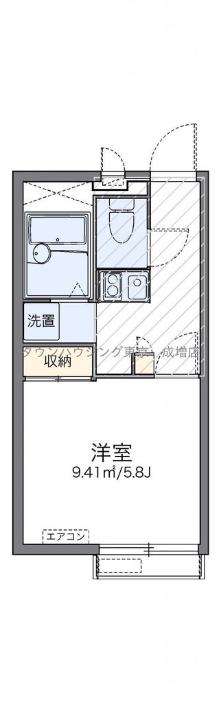 レオパレスKIMISUNの間取り写真
