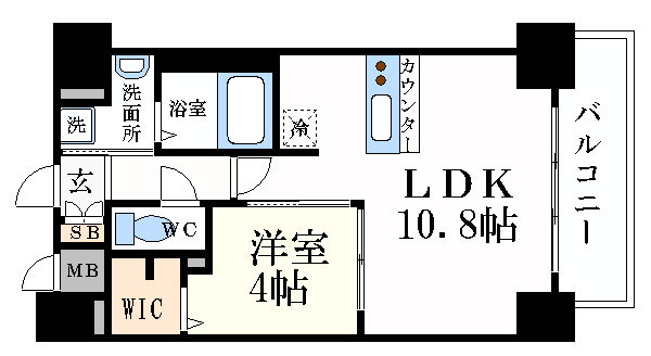 名古屋市中区丸の内のマンションの間取り