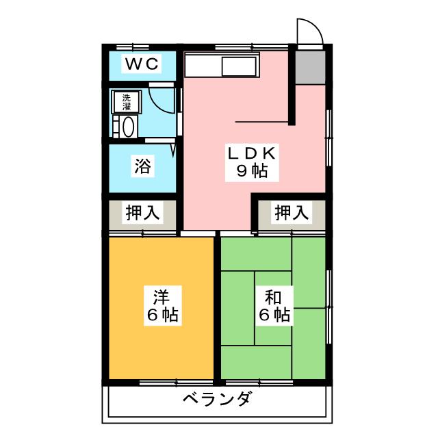 ハイツ中村の間取り