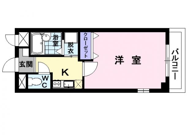 高萩市本町のアパートの間取り