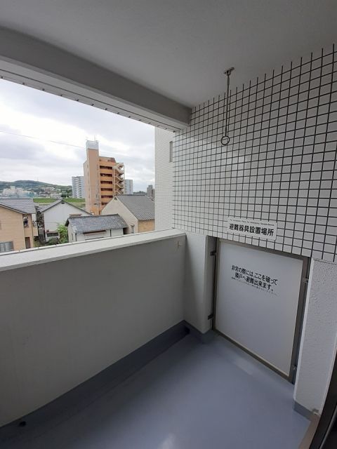 【岡山市北区舟橋町のマンションのバルコニー】