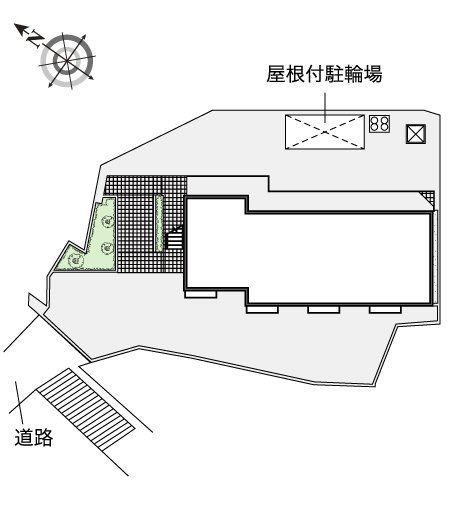 【横浜市青葉区元石川町のアパートのエントランス】