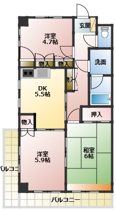 ハイツフェニックスの間取り